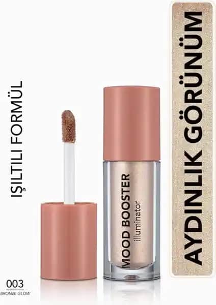 Flormar Mood Booster Likit Aydınlatıcı 003 Bronze Glow doğal parlaklık sağlar ve kullanımı kolaydır