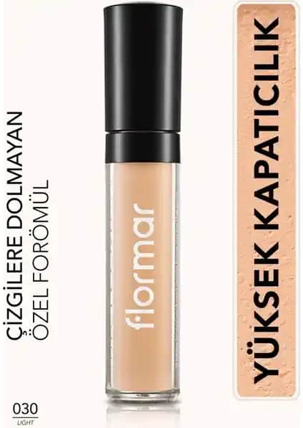 Flormar Perfect Coverage Concealer 030 Light: Günlük ve gece kullanımı için yüksek kapatıcılık sağlayan ürün