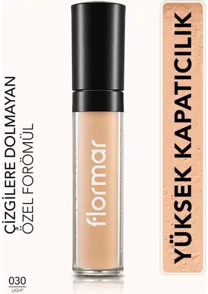 Flormar Perfect Coverage Concealer 030 Light: Günlük ve gece kullanımı için yüksek kapatıcılık sağlayan ürün