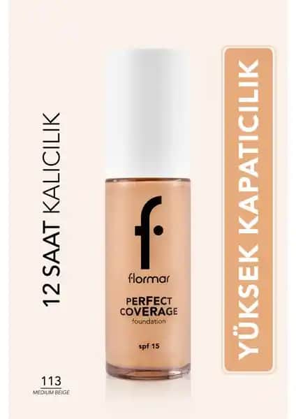 Flormar Perfect Coverage Su Bazlı Fondöten: Yüksek Kapatıcı ve Doğal Görünüm Sunan Ürün