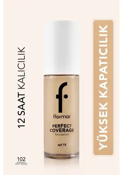 Flormar Perfect Coverage Su Bazlı Fondöten: Yüksek Kapatıcılık ve Doğal Görünüm için Ideal Seçenek