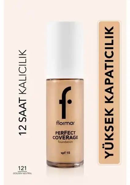 Flormar Perfect Coverage Su Bazlı Fondöten: Yüksek Kapatıcılık ve Nemlendirici Özellikleriyle Günlük Kullanım İçin Uygun