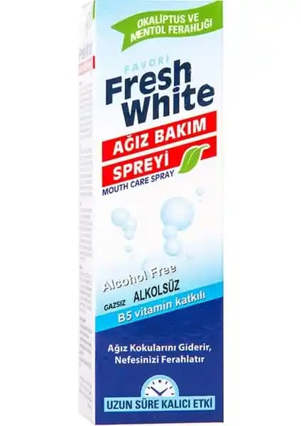 Fresh White Ağız Kokusu Giderici ve Önleyici Sprey: Günlük Kullanım İçin Pratik ve Güvenilir Çözüm