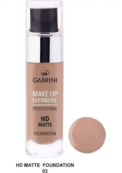 Gabrini HD Mat Fondöten: Yüksek Kapatıcılık ve Uzun Süreli Mat Makyaj Çözümü