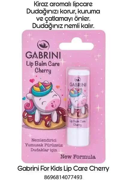 Gabrini Lip Balm Cherry: Doğal ve Nemlendirici Dudak Bakım Ürünü