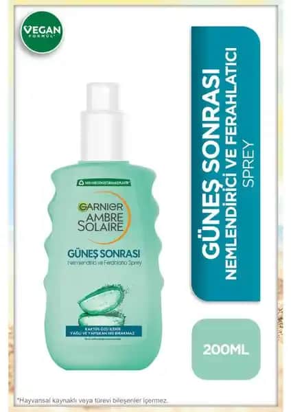 Garnier Ambre Solaire Güneş Sonrası Nemlendirici Sprey: Ferahlatıcı ve Nemlendirici Özellikler