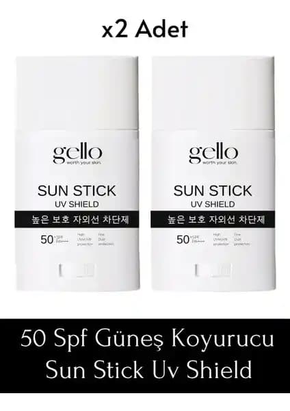 Gello 2'li Stick Güneş Kremi 50 SPF ile Yüksek Koruma ve Pratik Kullanım