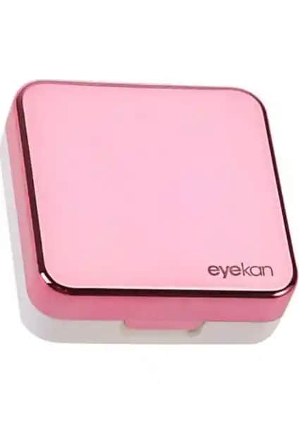 Giden Yolcu Aynalı Kontakt Lens Kutusu Pembe - Şık ve Pratik Lens Saklama Çözümü