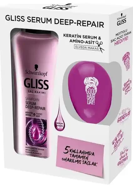 Gliss Serum Deep Repaır Şampuan ve Saç Açıcı Tarak ile Saç Bakımında Yenilikçi Çözüm