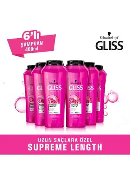 Gliss Supreme Length Şampuanı Uzun ve Sağlıklı Saçlar İçin Güçlendirici ve Besleyici Formül