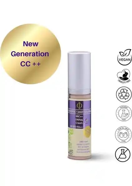 Gold Effect Bbc ++ Dna-Ag Vegan Cilt Bakım Kremi Güneş Koruyucu ve Parlaklık Artırıcı Özellikler