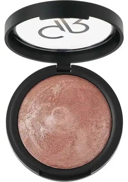 Golden Rose Baked Stardust No 106 Koyu Pembe Allık ile Doğal ve Işıltılı Makyaj