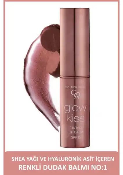 Golden Rose Glow Kiss Renkli Dudak Balmı Vanilla Latte SPF 15 Doğal ve Nemlendirici Dudak Bakımı