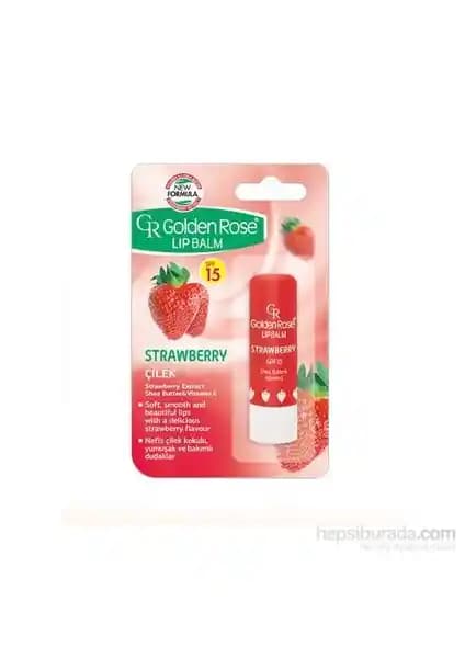 Golden Rose Lip Balm No 04 Strawberry: Dudaklar İçin Nemlendirici ve Güneş Koruyucu Ürün