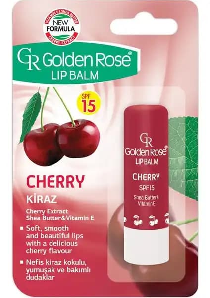 Golden Rose Lip Balm No: 07 Cherry ile Dudaklarınızda Bakım ve Şıklık Sağlayın