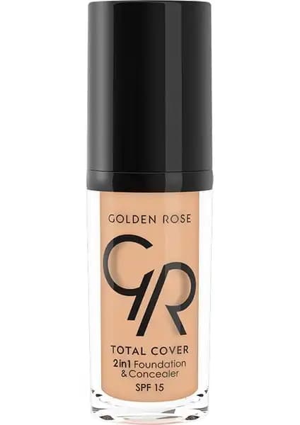 Golden Rose Total Cover 2in1 Fondöten ve Kapatıcı ile Kusursuz Cilt İçin Güncel Makyaj Çözümü