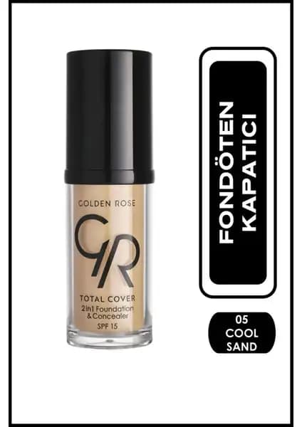 Golden Rose Total Cover 2in1 Fondöten ve Kapatıcı ile Kusursuz ve Doğal Makyaj Deneyimi
