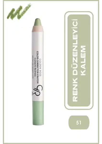 Golden Rose Yeşil Renk Düzeltici Kalem No: 51 Cilt Kusurlarını Gizleme ve Doğal Görünüm Sağlama