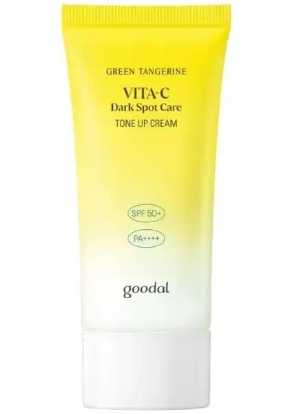Goodal Green Tangerine Vita C Dark Spot Tone Up Kremi ile Cilt Tonunu Eşitleyin ve Işıldayan Bir Görünüm Elde Edin