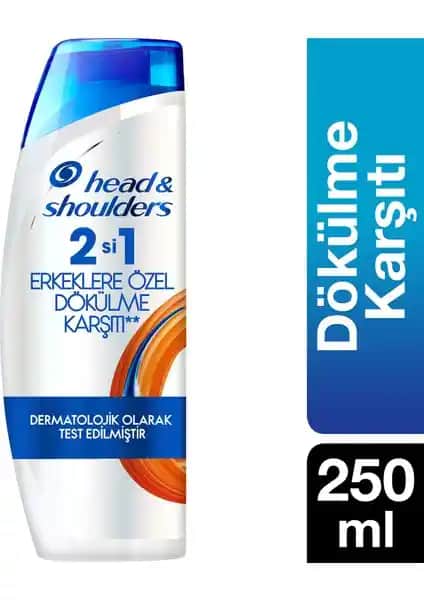 Head&Shoulders 2'si 1 Arada Erkekler İçin Saç Dökülmesine Karşı Güçlendirici Şampuan