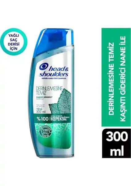 Head&Shoulders Derinlemesine Temiz Kaşıntı Giderici Nane Şampuanı 300ml Saç Derisi Sağlığı