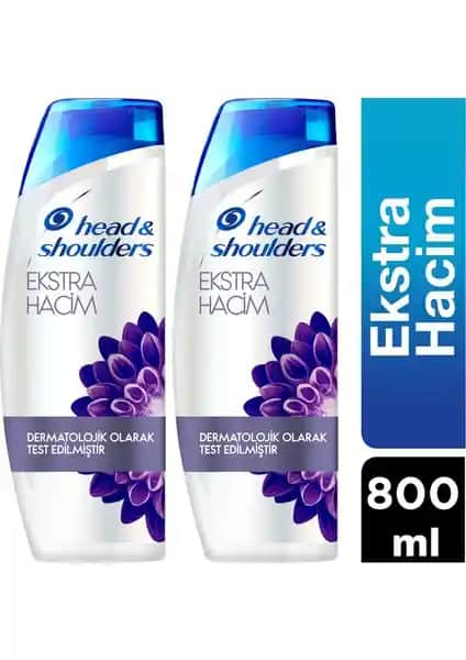 Head&Shoulders Ekstra Dolgunluk Şampuanı 400 ml çift paket saç hacmini artırıcı ve kepek karşıtı ürün