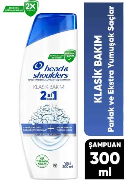 Head&Shoulders Klasik Bakım 2'si 1 Arada Şampuan: Kepekle Mücadelede Etkili ve Çok Yönlü Çözüm