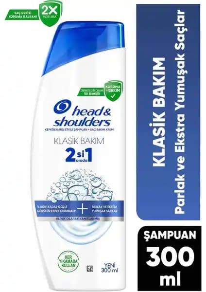 Head&Shoulders Klasik Bakım 2'si 1 Arada Şampuan: Kepekle Mücadelede Etkili ve Çok Yönlü Çözüm