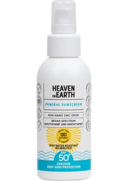 Heaven On Earth %100 Doğal Organik Güneş Kremi SPF 50+ Yüz ve Vücut Koruma