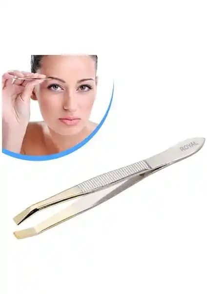 Helen's Altın Uçlu Paslanmaz Cımbız: Hassas ve Güvenilir Tüy Alma Aracı