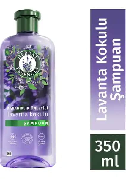 Herbal Essences Kabarıklık Önleyici Lavanta Kokulu Şampuan 350ML Doğal ve Vegan Formülüyle Saç Bakımını Destekler