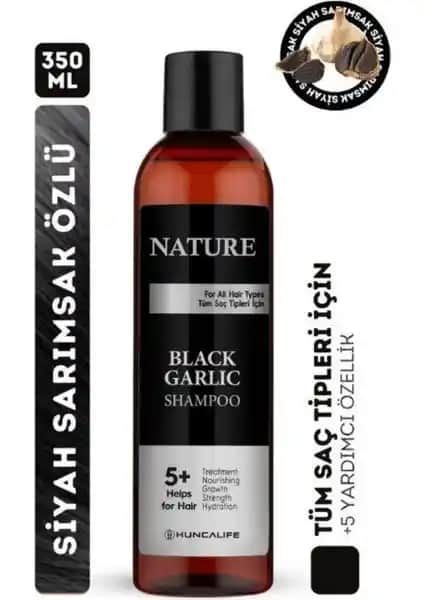 Huncalife Nature Siyah Sarımsaklı Şampuan: Saç Dökülmesine Karşı Doğal ve Güçlendirici Çözüm