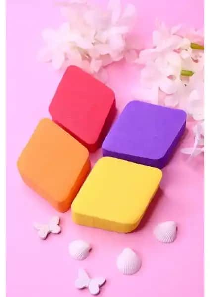 Iman Of Noble 4'lü Baklava Şekilli Renkli Makyaj Süngeri Özellikleri ve Kullanım İpuçları