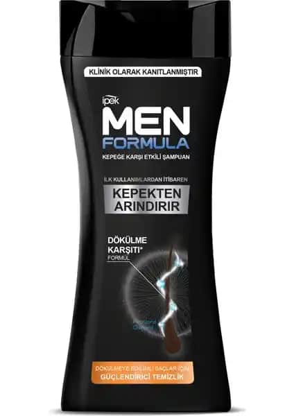İpek Ipek Men Formula Kepeğe Karşı Etkili Erkekler İçin Güçlü ve Güvenilir Saç Bakım Şampuanı
