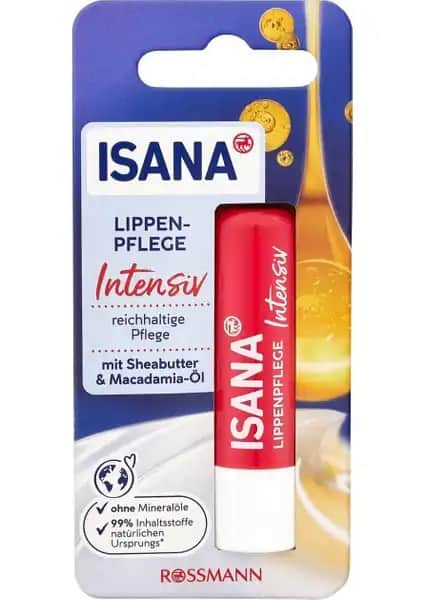 Isana Dudak Balm Hassas Ciltler İçin Doğal ve Yüksek Koruma Sağlayan Bakım Ürünü