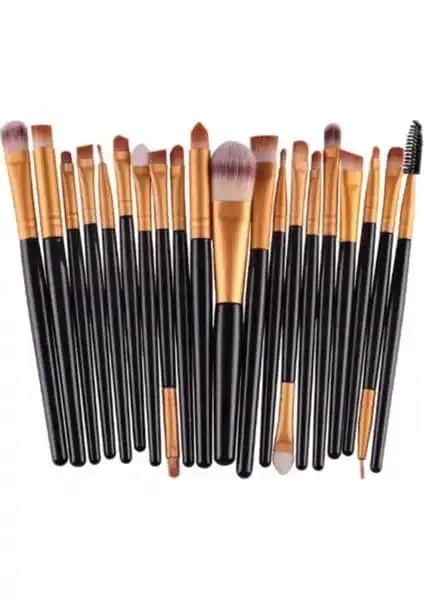 İzla 20'li Profesyonel Makyaj Fırça Seti Yüksek Kalite ve Çok Yönlü Kullanım