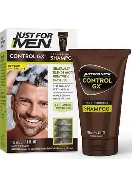 Just For Men ControlGX Gri Saçlar İçin Doğal ve Yavaş Koyulaştırıcı Şampuan