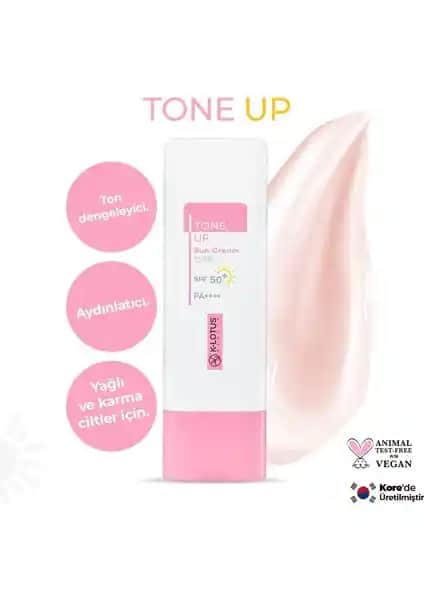 K-Lotus Tone Up Güneş Koruyucu Krem: Yüksek Koruma ve Cilt Parlaklığı Sağlar