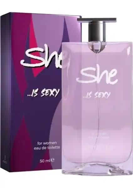 Kadınlar İçin Meyvemsi ve Oryantal Özelliklere Sahip She Sexy 50 ml EDT Parfümü