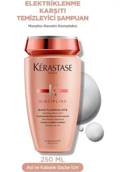 Kerastase Discipline Bain Fluidéaliste İnce ve Orta Kalın Saçlar İçin Etkili Şampuan