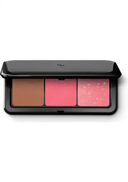 KikoMilano Allık - Multi Finish Trio Blush & Bronzer Palette 03 Pink Çok Yönlü Makyaj Paleti