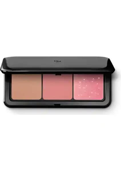 KikoMilano Çok Yönlü Pudra Allık ve Bronzer Palette 02 Mauve - Yüksek Pigmentasyonlu Makyaj Seti