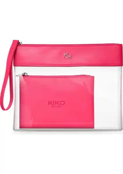 KikoMilano Transparent Beauty Case 02: Şık ve Kullanışlı Minimalist Makyaj Çantası