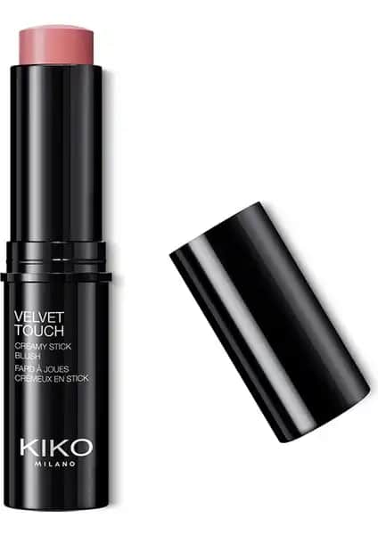 KikoMilano Velvet Touch Creamy Stick Blush 08 Rose Mauve Doğal ve Parlak Görünüm Sunar