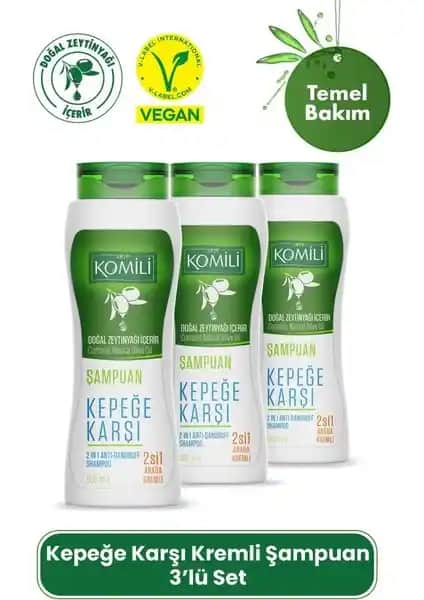 Komili 2'Si 1 Arada Kremli Şampuan: Kepek ve Saç Sağlığı İçin Doğal Çözüm