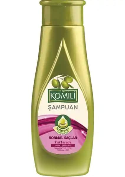 Komili Normal Saçlar İçin 2'si 1 Arada Kremli Şampuan Doğal İçerik ve Çok Yönlü Kullanım