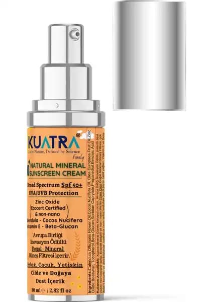 Kuatra SPF 50+ Doğal Mineral Güneş Koruyucu Krem: Güçlü ve Doğal Güneş Koruması Sağlayan Formül