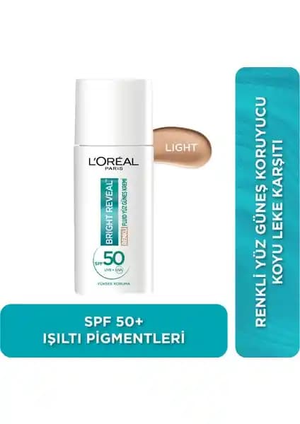 L'Oréal Paris Bright Reveal SPF 50+ Renkli Günlük Yüz Kremi İncelemesi ve Kullanıcı Yorumları