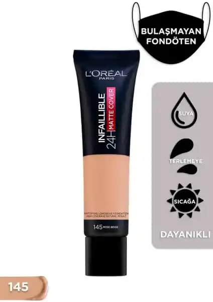 L'Oréal Paris Infaillible 32H Mat Kapak Yüksek Kapatıcı Fondöten İncelemesi ve Kullanım Tavsiyeleri