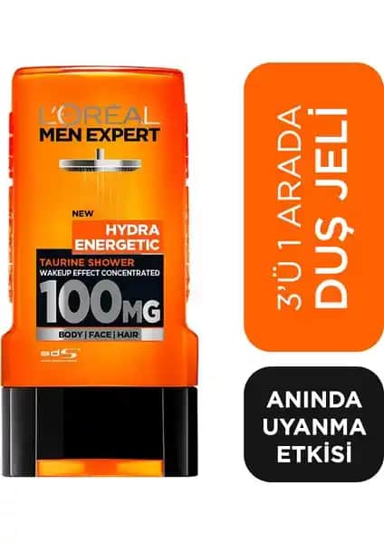 L'Oréal Paris Men Expert Hydra Energetic Tüarin İçeren Erkek Duş Jeli Özellikleri ve Kullanıcı Yorumları